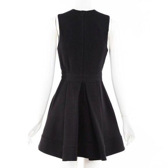 Black Proenza Schouler Pleated Wool Dress - Picture 4 of 11